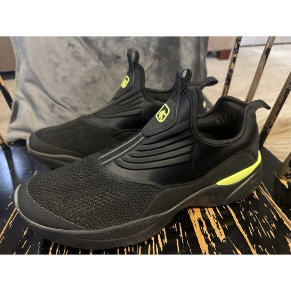 AND1 Men BLACK Reaction 2.0 SlipOn Memory Foam Athletic LightWeight Sneakers 13M - Picture 1 of 7